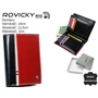 ROVICKY 331-RBA-D FEKETE-VÖRÖS RFID bőr pénztárca