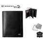 ROVICKY PC-105-BAR BLACK RFI férfi RFID bőr pénztárca
