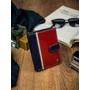 RFID bőr pénztárca ROVICKY 331L-RBA-D NAVY-RED