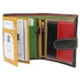Férfi bőr pénztárca R-RM-24-16L-GCL Black Multi
