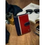 RFID bőr pénztárca ROVICKY 331L-RBA-D NAVY-RED