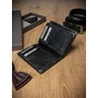 ROVICKY PC-105-BAR BLACK RFI férfi RFID bőr pénztárca