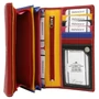 Női bőr pénztárca RD-12-NDM Multi Red