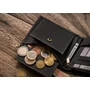 Férfi bőr pénztárca RFID védelmi kutyaképpel N992-CHM-DOG-2 Cognac