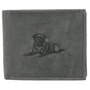 Bőr pénztárca kutya képpel RFID N992-CHM-DOG-1 Cognac