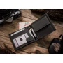 Férfi bőr pénztárca RFID védelmi kutyaképpel N992-CHM-DOG-2 Cognac