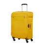 Kép 1/8 - Samsonite Citybeat bővíthető spinner bőrönd közepes méret 66 cm GoldenYellow