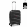 Kép 1/6 - Roncato FLIGHT DLX Spinner kabinbőrönd R-3463 Fekete ajándék bőröndhuzattal