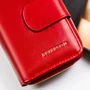 Valódi bőr női Pénztárca sok kártyatartóval RFID védelemmel