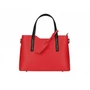 Valódi bőr női táska M9018 Red+Black