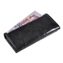 Keretes bőr női pénztárca fekete színben 3501 Black