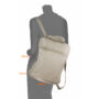 Kép 2/17 - Valódi bőr női hátizsák Ipad tartóval 3 funkciós