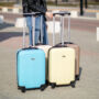 Kép 10/11 - LEONARDO DA VINCI Bőrönd kabin méret ÚJ WIZZAIR méret levehető kerekekkel