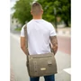 Vászon oldaltáska khaki színben 60521-khaki