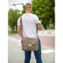 Vászon oldaltáska khaki színben 60521-khaki