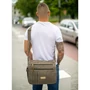Vászon oldaltáska khaki zöld színben 61541-khaki