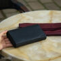 Kép 9/14 - Valódi bőr brifkó pincér pénztárca fekete színben AM-03-183