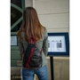Kép 10/11 - Valódi bőr női hátizsák Fekete-Piros színben S6925