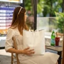 Valódi bőr női táska fehér színben S7080 White