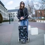 Nagyméretű ultrakönnyű gurulós bevásárlókocsi 