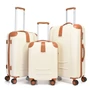 Bontour ELEGANCE Bőrönd Szett Krémfehér színben 120640 CreamWhite