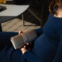 Kép 5/6 - Lewitzky Swarovski köves valódi bőr női pénztárca arany színben
