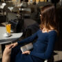 Kép 6/6 - Lewitzky Swarovski köves valódi bőr női pénztárca arany színben