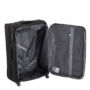 Kép 2/6 - LEONARDO DA VINCI Bőrönd kabin méret fekete