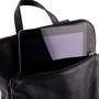 Kép 9/10 - Valódi bőr női hátizsák Ipad tartóval fekete színben