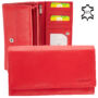 Kép 1/6 - Bőr női pénztárca piros színben 4381 Red