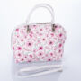 Kép 3/4 - Valódi bőr virágos női táska rose színben