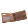 Kép 4/8 - Bőr  pénztárca barna színben motoros mintával RFID védelemmel 5702-motor