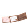 Kép 6/9 - Bőr pénztárca barna színben targonca mintával díszdobozban RFID védelemmel 5702-targonca