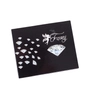 Kép 5/10 - Fairy Crystal köves valódi bőr női kártyatartó ezüst RFID védelemmel