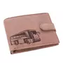 Kép 8/9 - Bőr pénztárca barna színben buszos mintával  RFID védelemmel díszdobozban 5702-busz