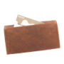 Kép 5/10 - Valódi bőr brifkó pénztárca barna színben díszdobozban ponty mitával