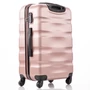 Travelway 3 db-os bőrönd szett rosegold színben