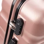 Travelway 3 db-os bőrönd szett rosegold színben