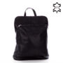 Kép 1/10 - Valódi bőr női hátizsák Ipad tartóval fekete színben