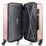 Kép 3/6 - LEONARDO DA VINCI 507 4 db-os bőrönd szett kagyló ezüst színben
