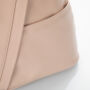 Kép 2/10 - Valódi bőr női hátizsák púder színben S6925
