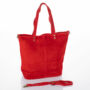 Kép 2/8 - Valódi velúrbőr női táska piros színben