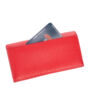 Kép 6/16 - Fairy valódi bőr pénztárca piros színben RFID rendszerrel díszdobozban