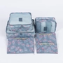 Kép 6/12 - Bőröndrendező táskák utazáshoz 7 db-os szett világoskék flamingó