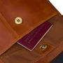 Valódi bőr férfi oldaltáska konyak színben – elegáns prémium válltáska